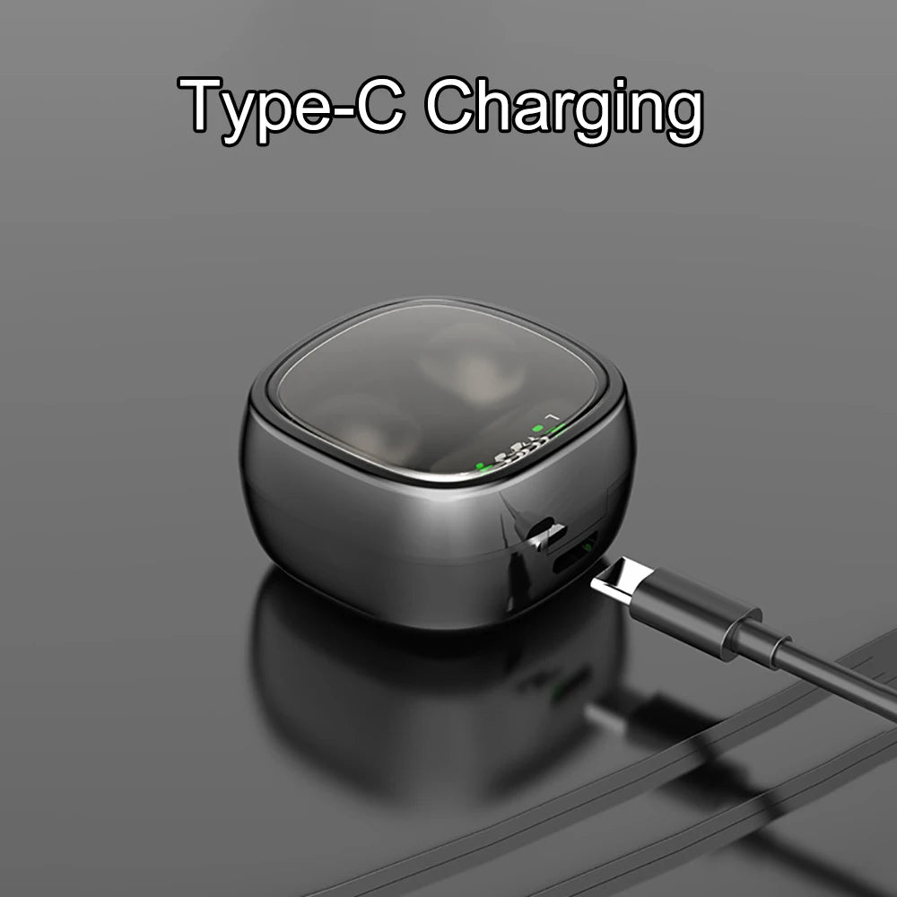 Mini Invisible Earphones Bluetooth 5.3 Headphones HiFi Stereo Wireless Headsets Noise Reduction Earbuds for Xiaomi Huawei