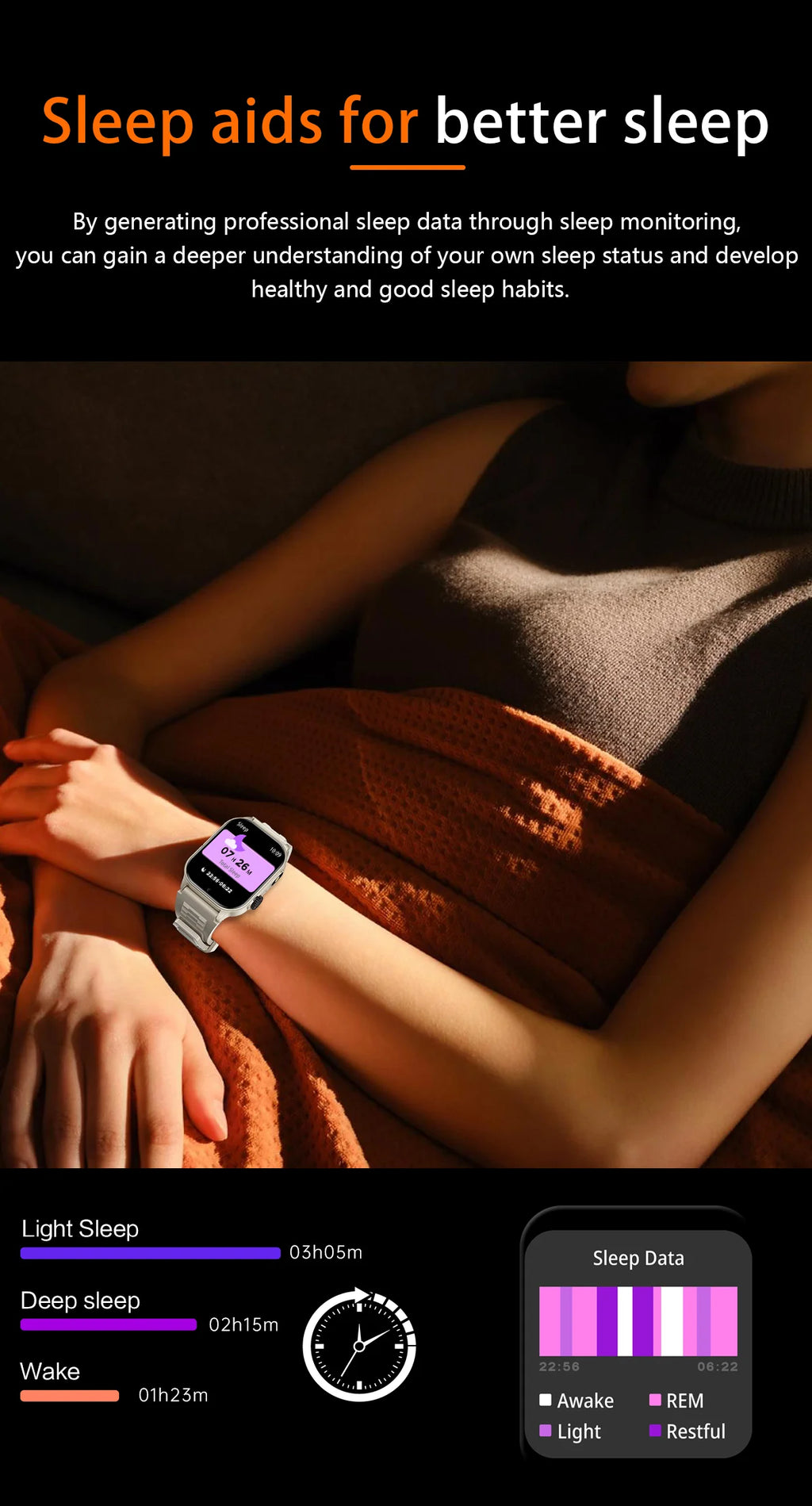 LIGE New Men Smart Watch Flashlight 2.01" HD Large Screen AI Voice Bluetooth Call Sport Watches Health Monitor Smartwatch Women