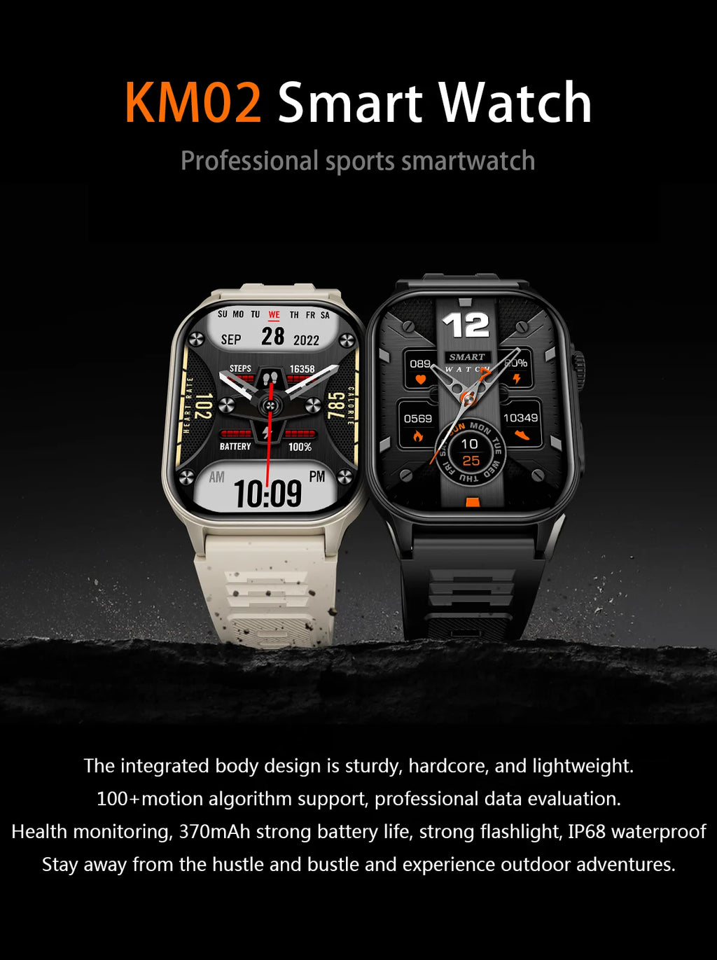 LIGE New Men Smart Watch Flashlight 2.01" HD Large Screen AI Voice Bluetooth Call Sport Watches Health Monitor Smartwatch Women