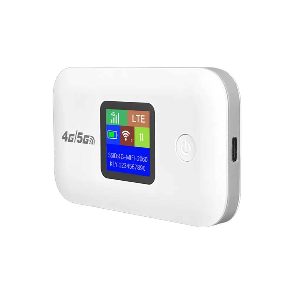 4G/5G Mobile WIFI Router 150Mbps 4G LTE Wireless Router 3500mA Portable Pocket MiFi Modem with Sim Card Slot Mobile WiFi Hotspot