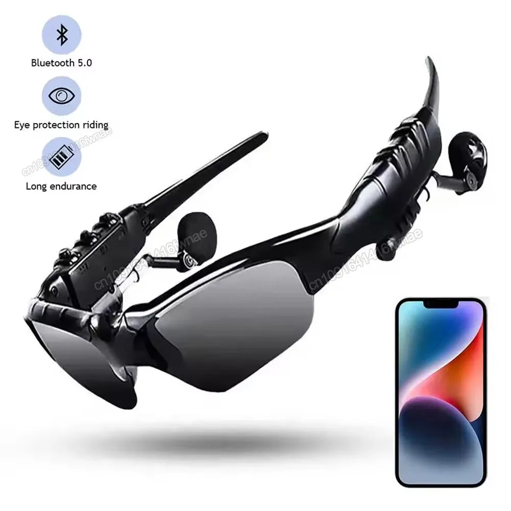 5.0 Smart Bluetooth Audio Glasses Outdoor Sports Cycling Surround Sound Headphones Listen To Music Call Polarized Sunglasses