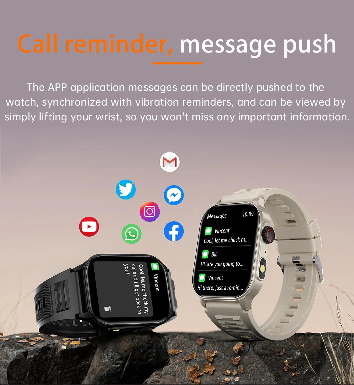LIGE New Men Smart Watch Flashlight 2.01" HD Large Screen AI Voice Bluetooth Call Sport Watches Health Monitor Smartwatch Women